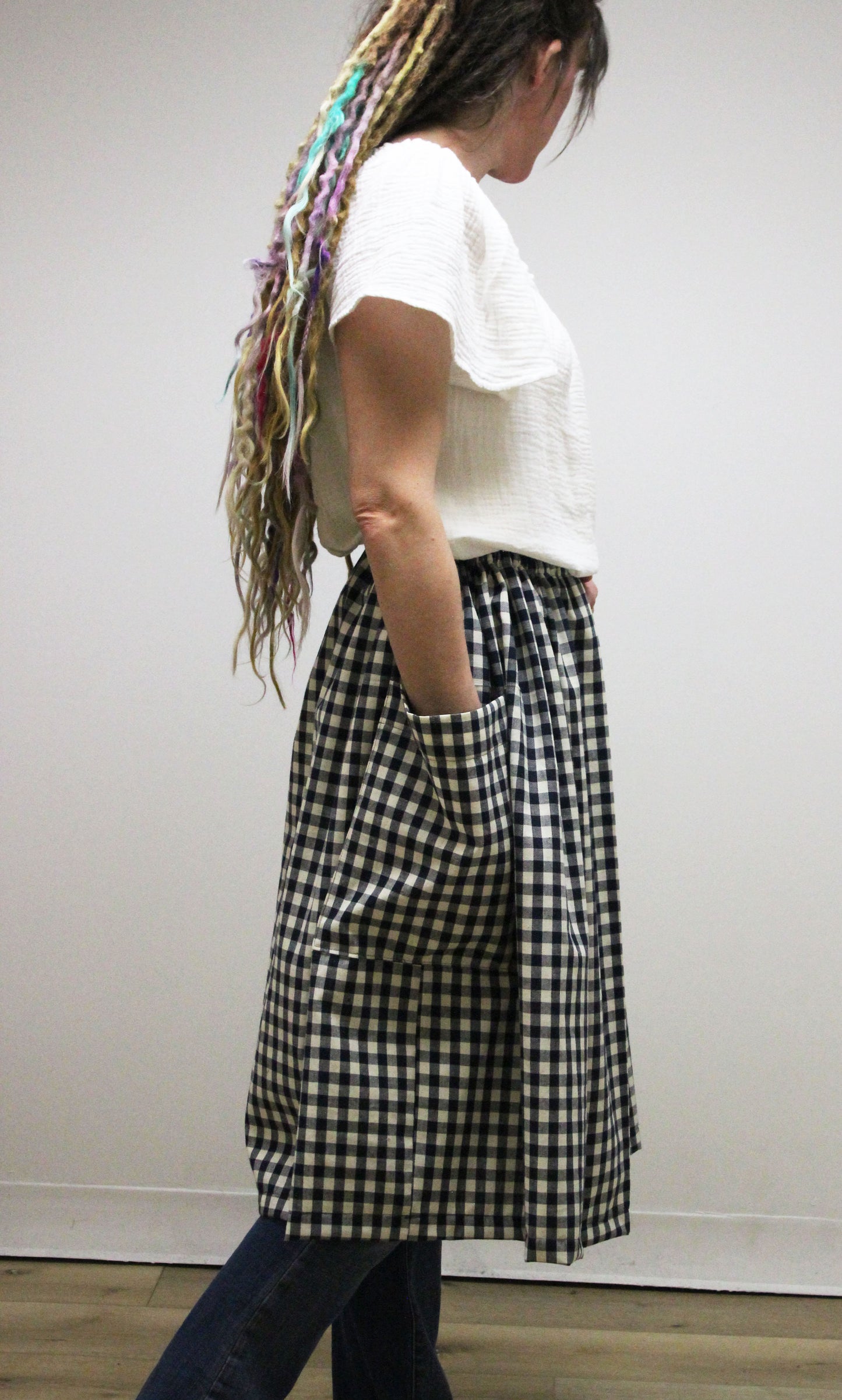 Dirndl Homespun Skirt - side view