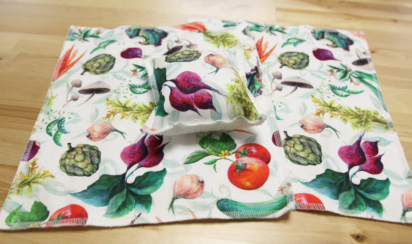 Kitchen Towel and Cloth Sponge Set