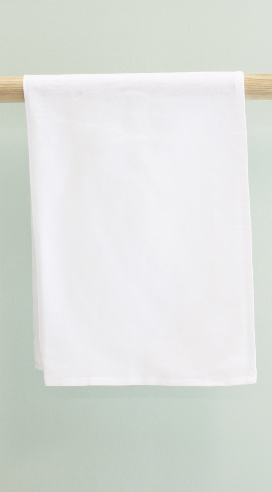 Oversized Flour Sack Dishtowel in White