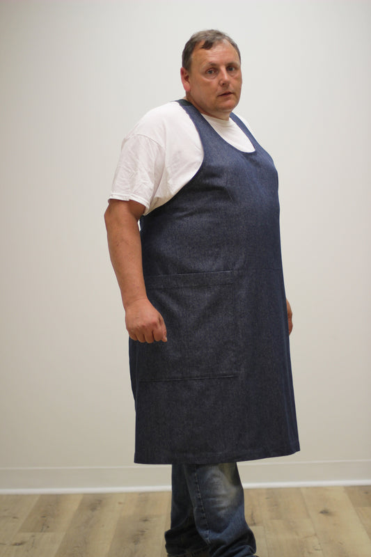 Chef Apron in Denim - Side View