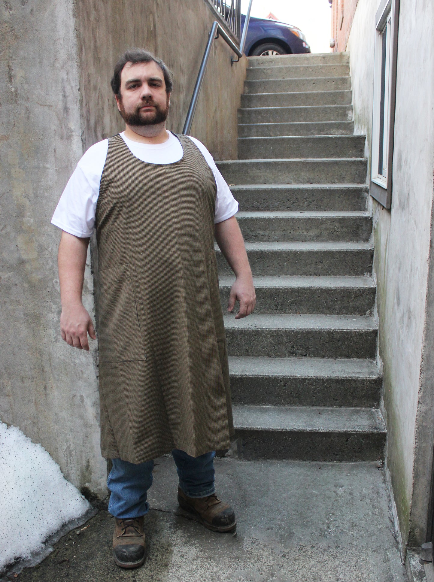 Chef Apron in Mini Check Homespun