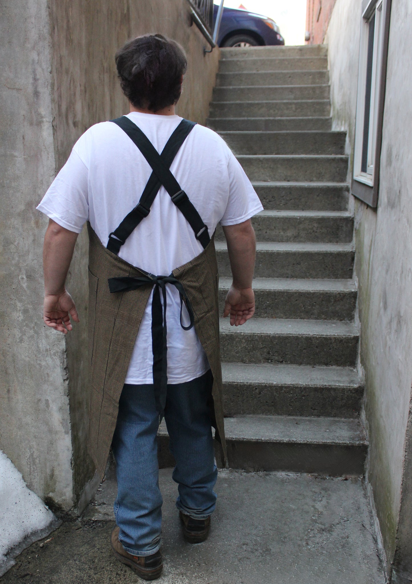Chef Apron in Mini Check Homespun
