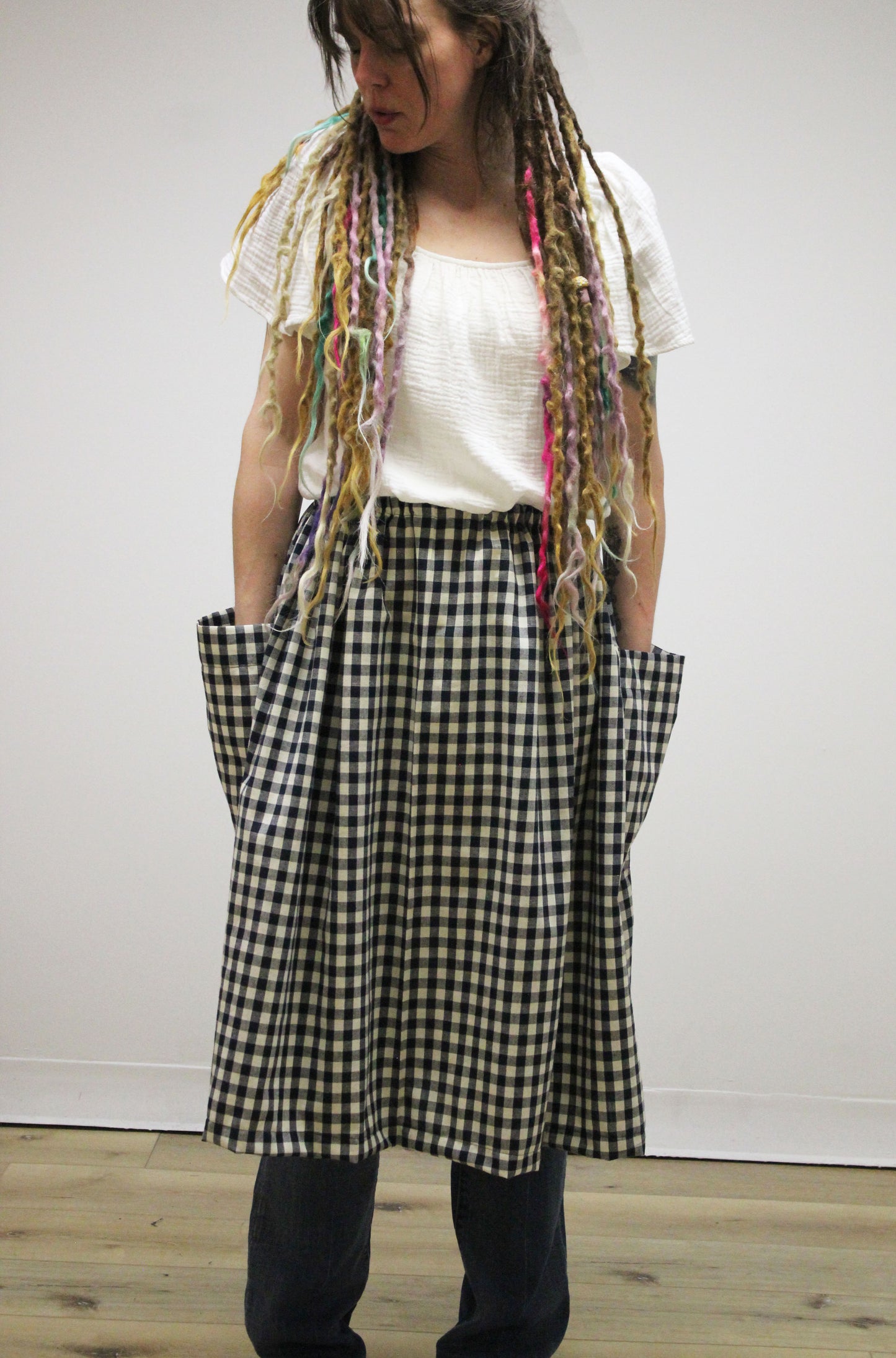 Dirndl Homespun Skirt - front view