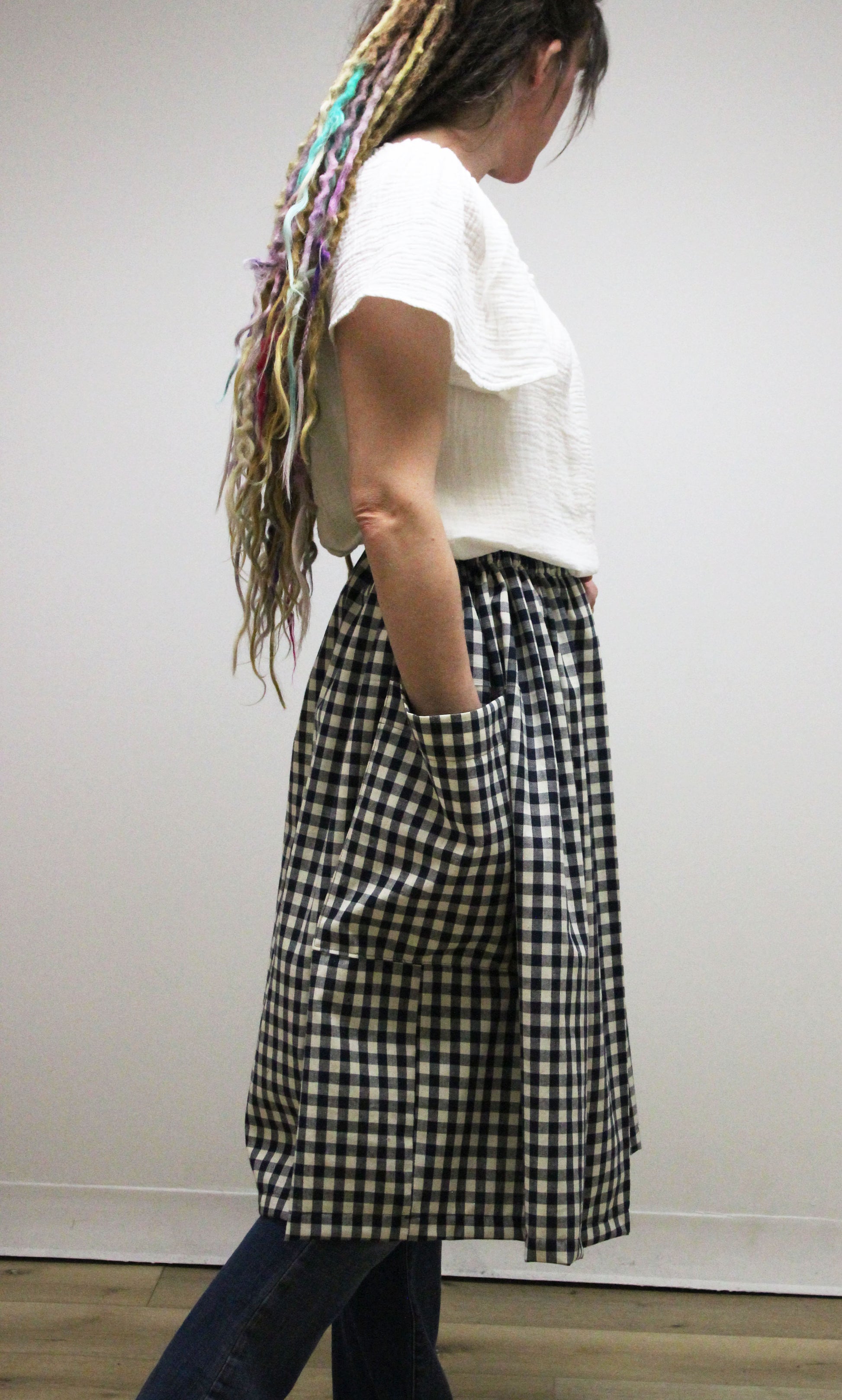 Dirndl Homespun Skirt - side view