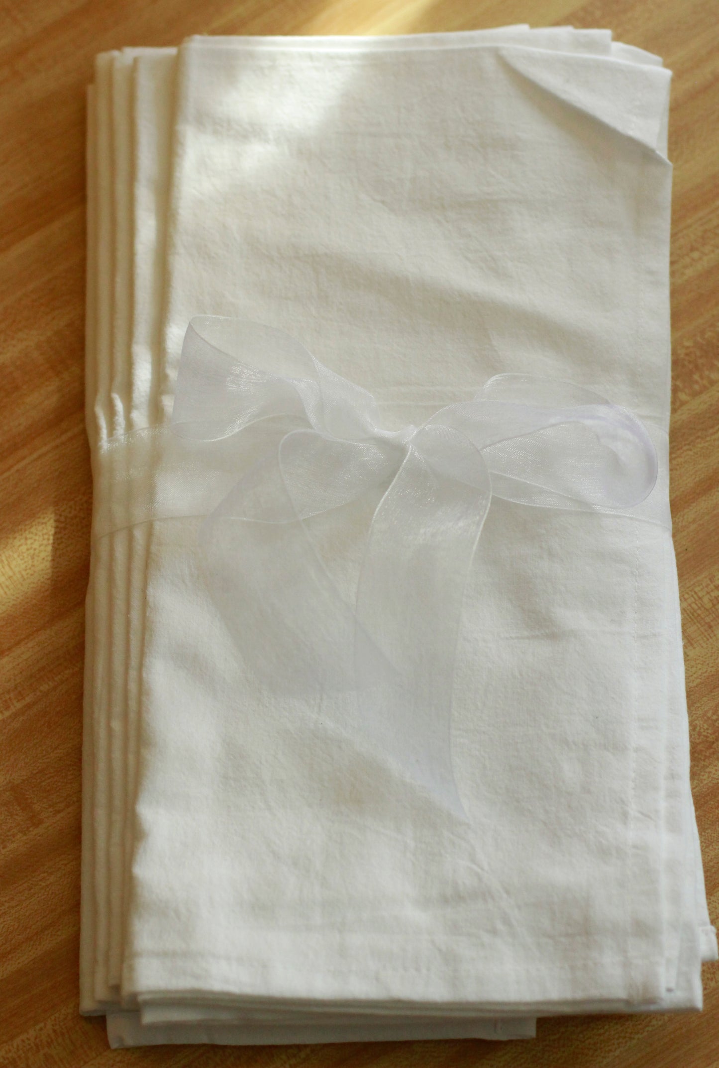 Oversized Flour Sack Dishtowel in White