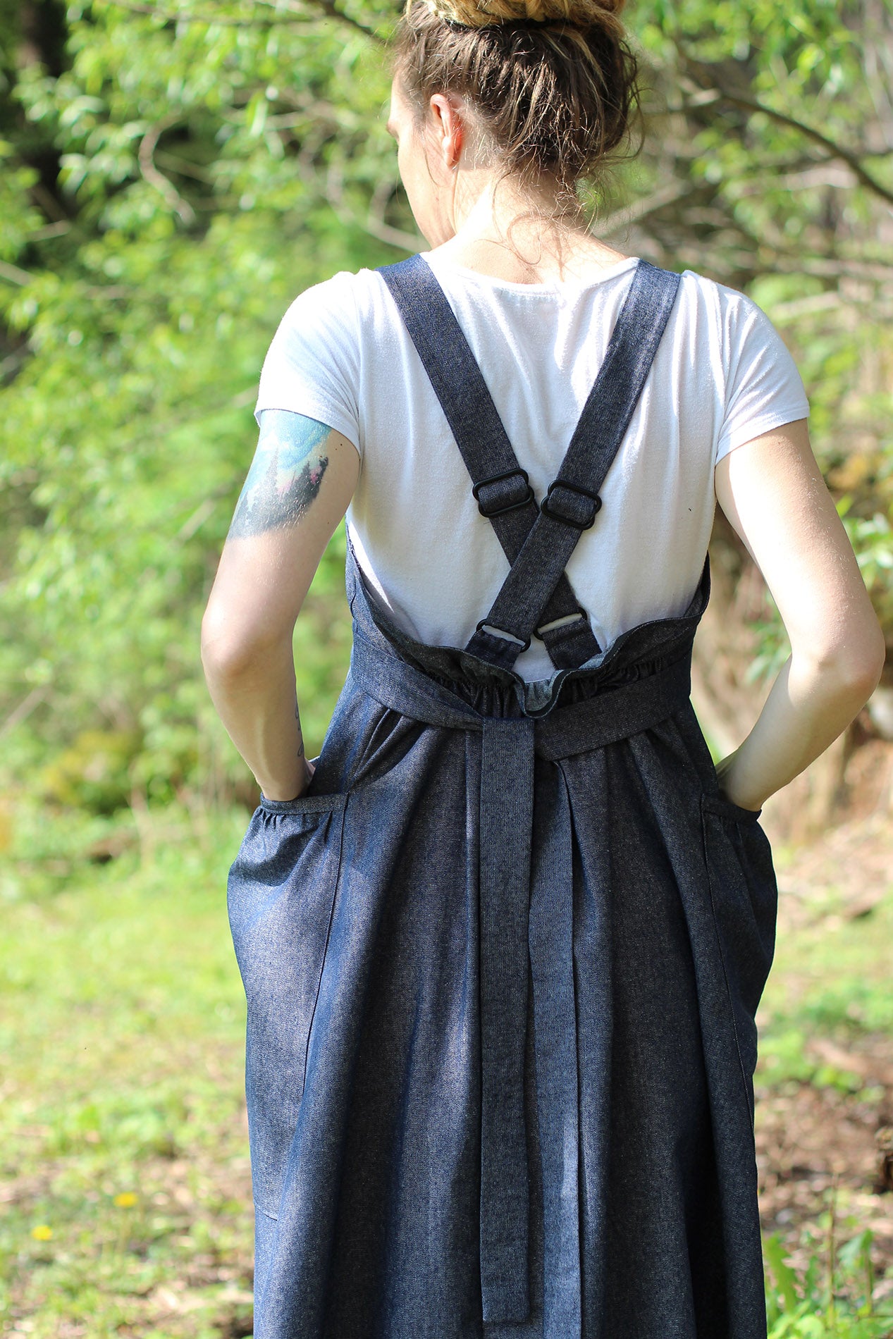 Hippy Dress - Close up of the back view