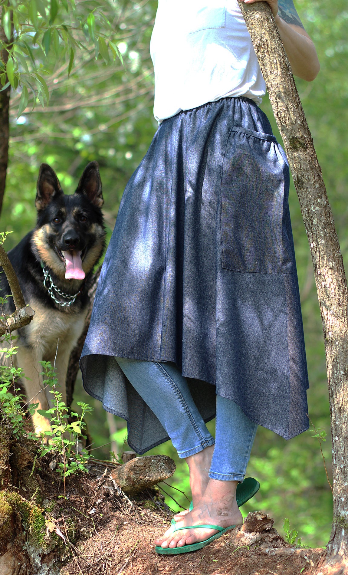 Hippy Skirt in Denim