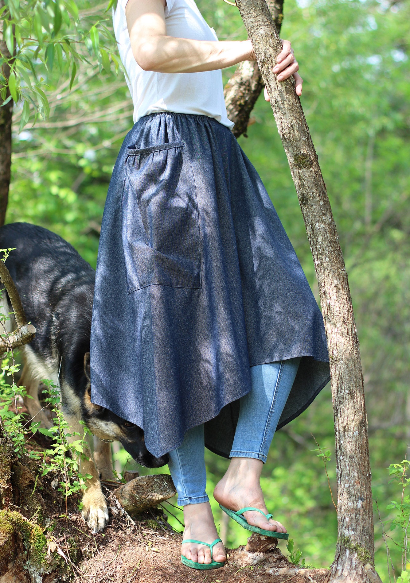 Hippy Skirt in Denim