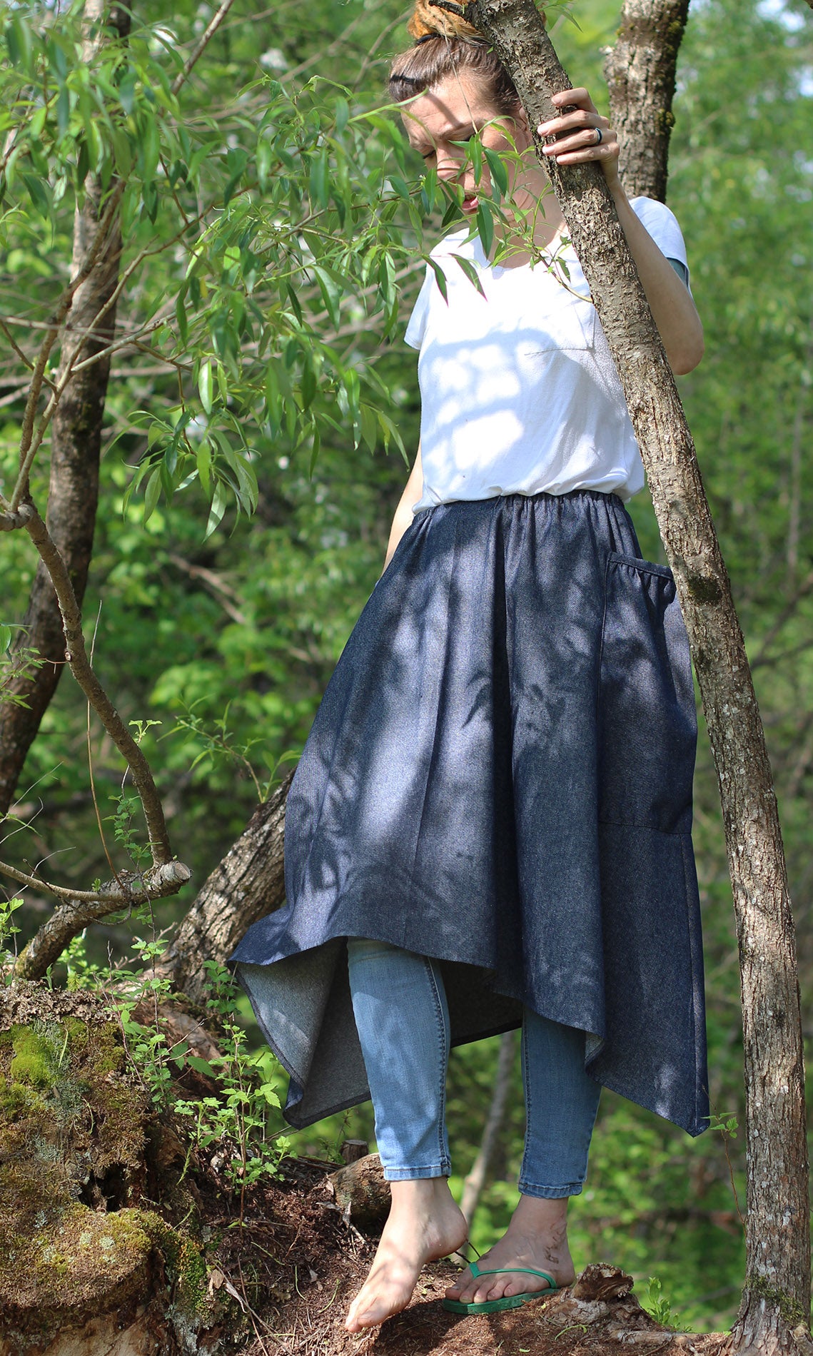 Hippy Skirt in Denim – vermontapron.com