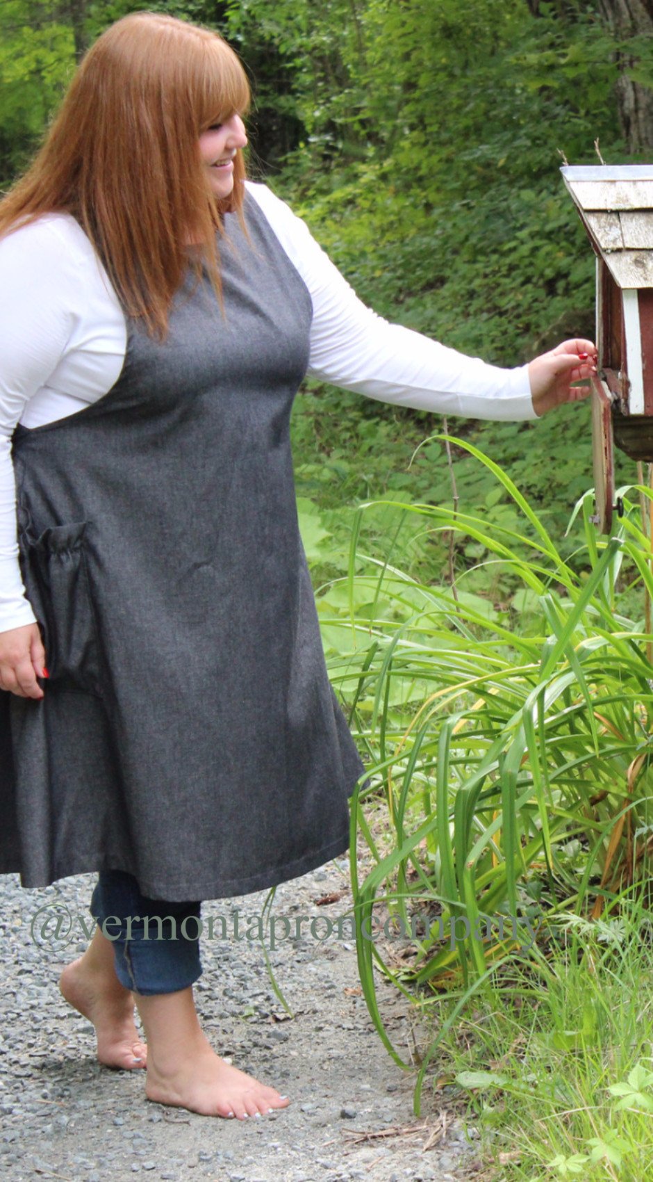 S-5X Jumper in Black Denim, plus size, side view