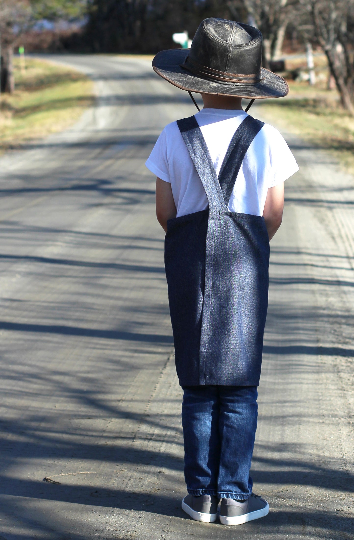 Boys No Tie Apron by The Vermont Apron Company - Back View