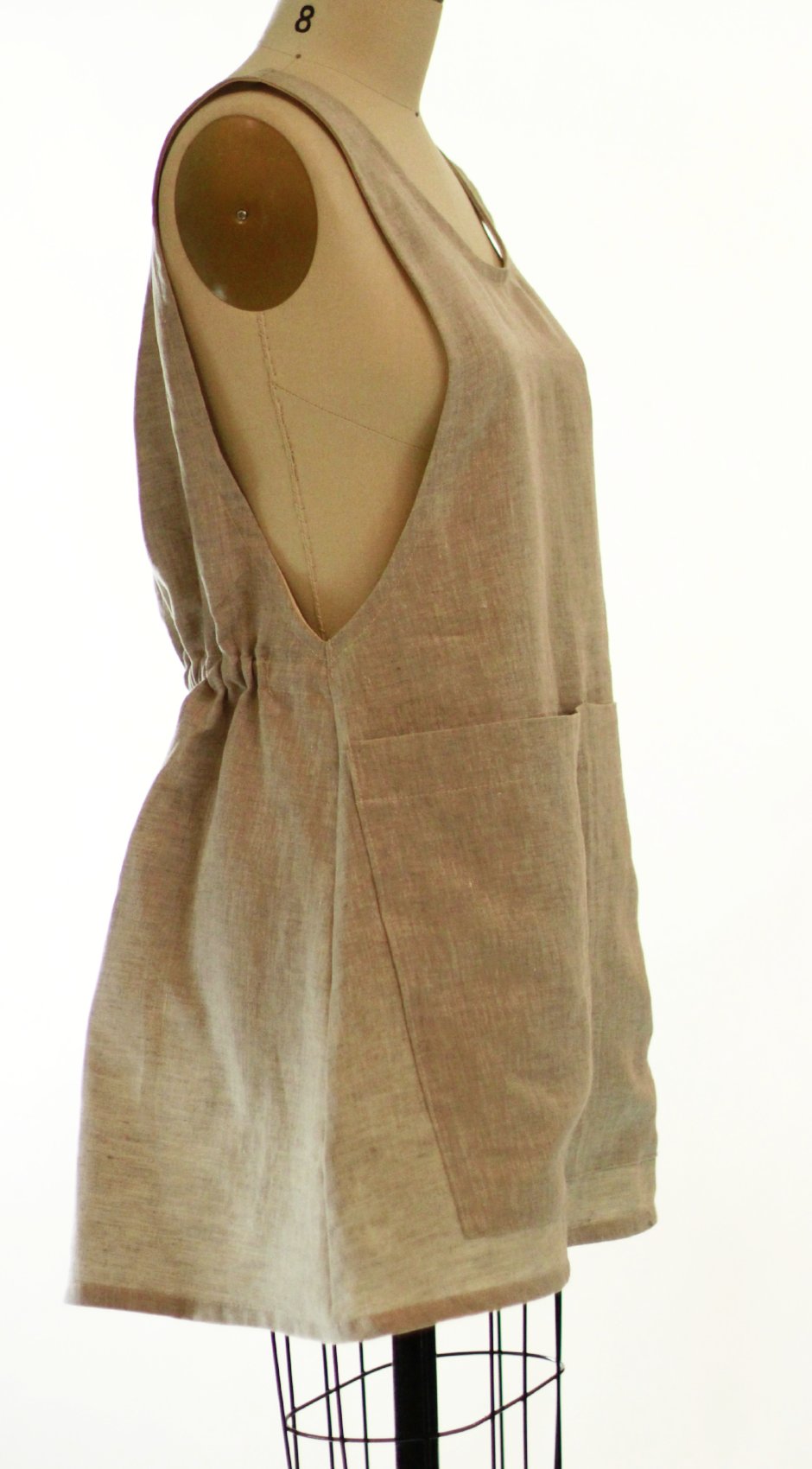 XS-5X Smock #2 in Flax Linen
