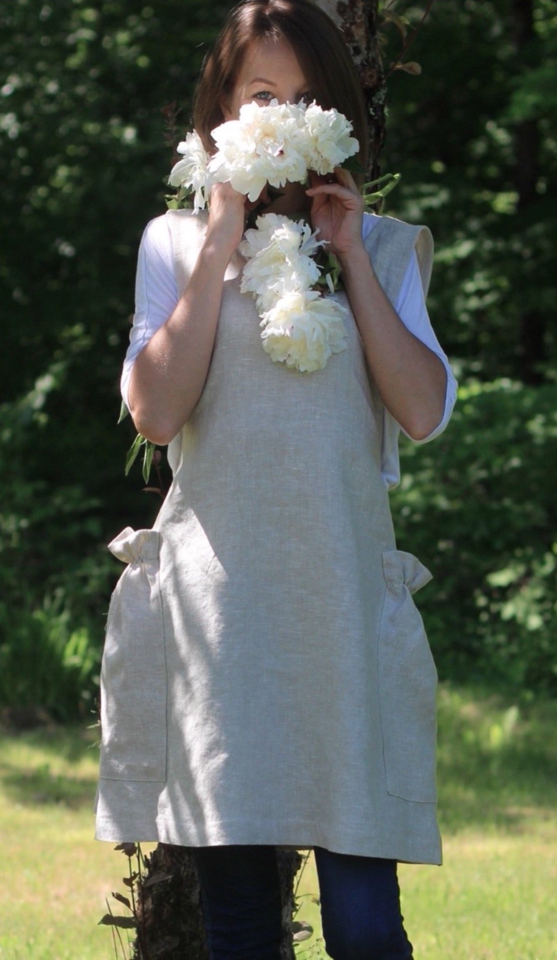 XS-5X  Smock #3 in Flax Linen